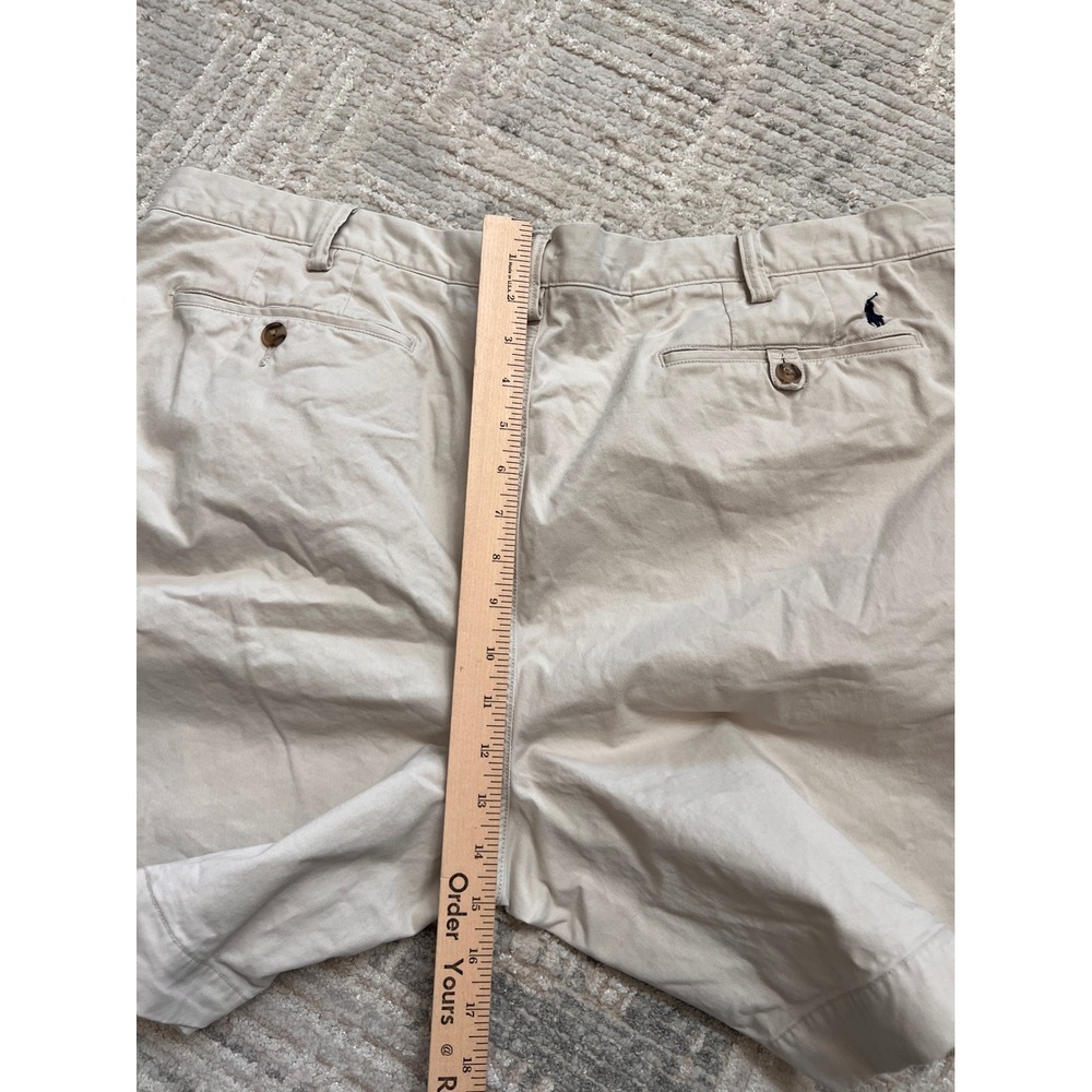 Polo Ralph Lauren Mens Chino Shorts 42 Stretch Straight Fit Beige Casual - Picture 14 of 16